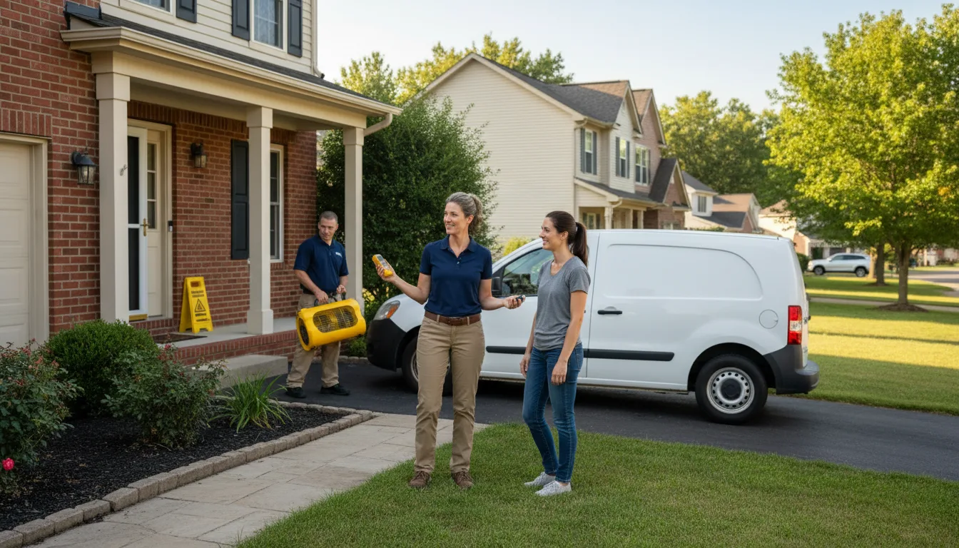 Water restoration image for Dehumidification And Cleanup Services in Middlebury, IN